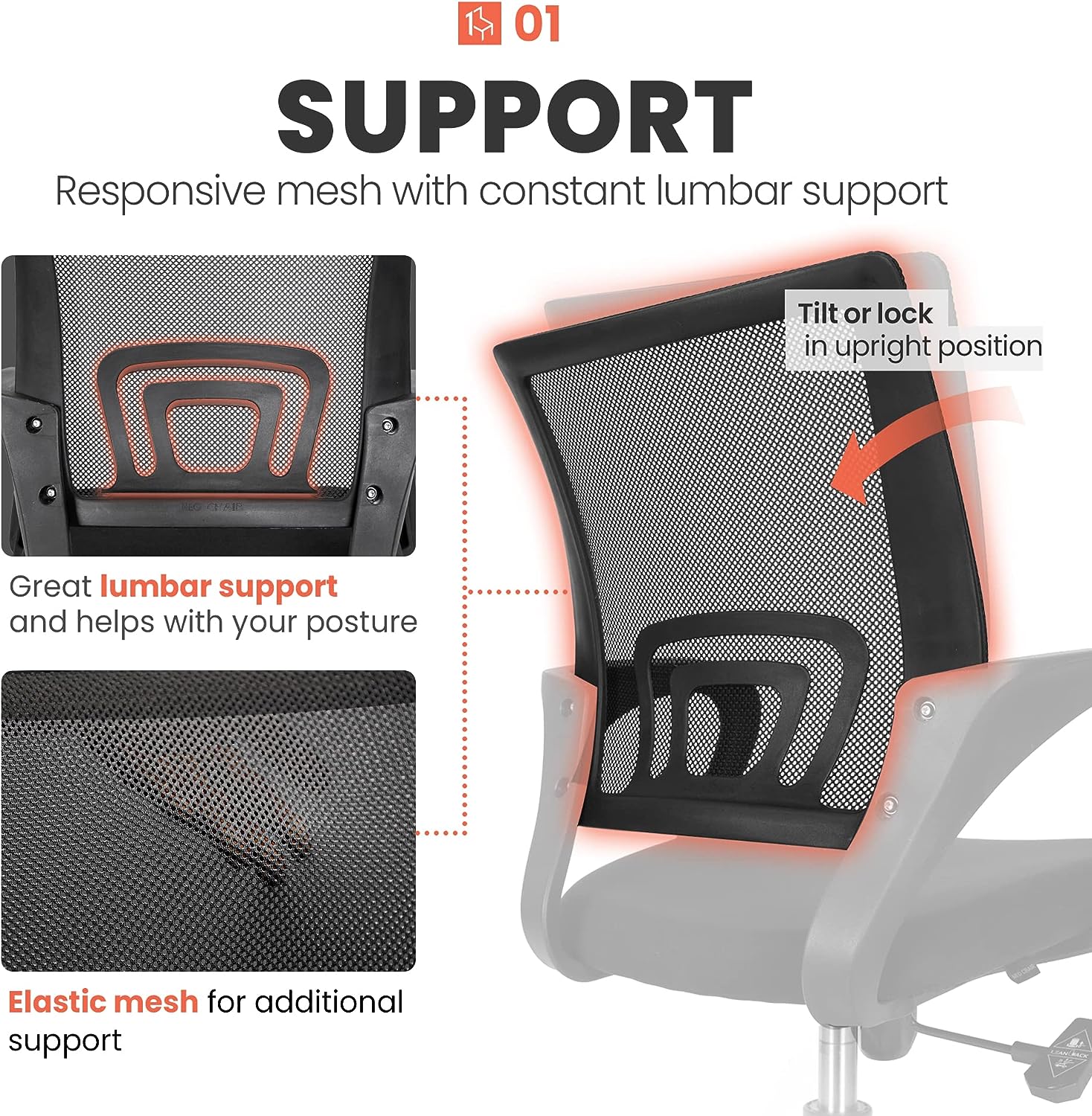 Neo Chair Office Computer Desk Chair Gaming-Ergonomic Mid Back Cushion Lumbar Support Review